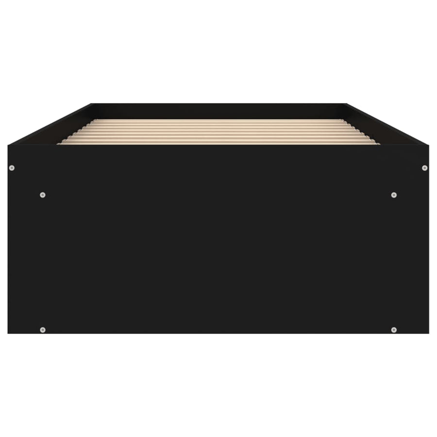 Bedframe 75 x 190 cm Zwart