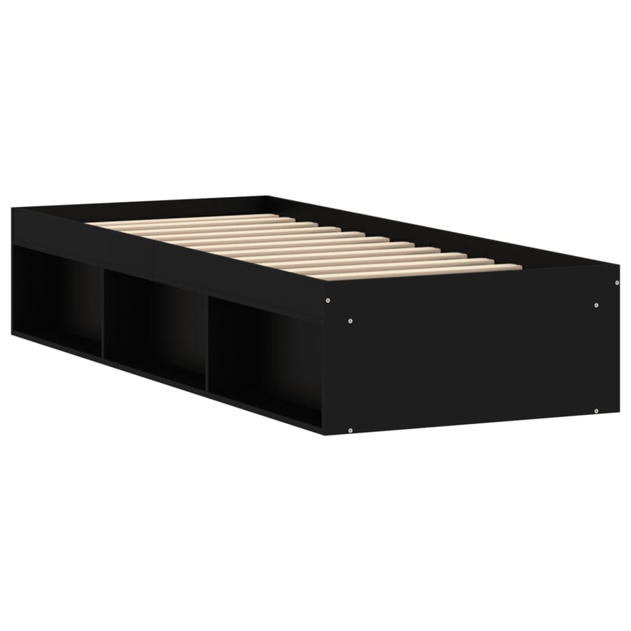 Bedframe 75 x 190 cm Zwart