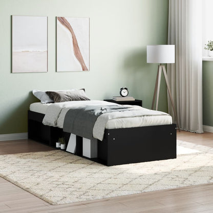 Bedframe 75 x 190 cm Zwart