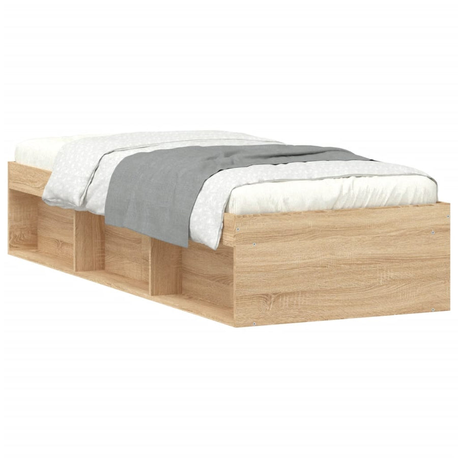 Bedframe Kleurig Small Single 75 x 190 cm Sonoma eiken