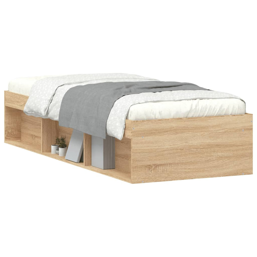 Bedframe Kleurig Small Single 75 x 190 cm Sonoma eiken