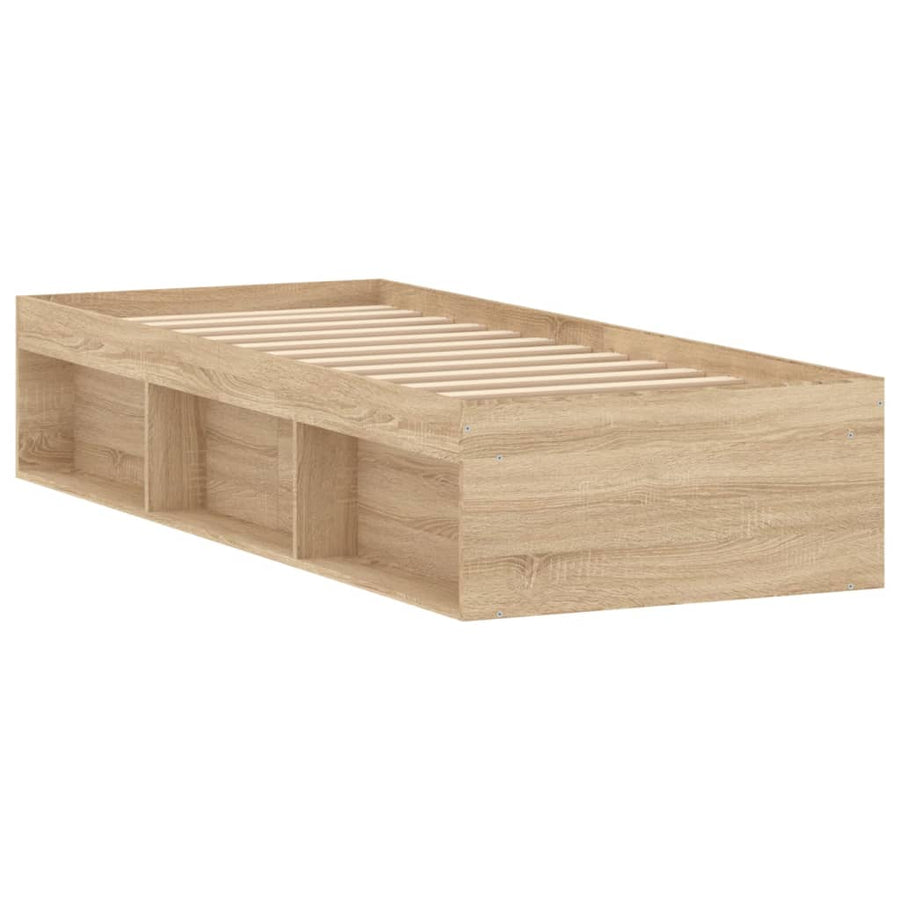 Bedframe Kleurig Small Single 75 x 190 cm Sonoma eiken