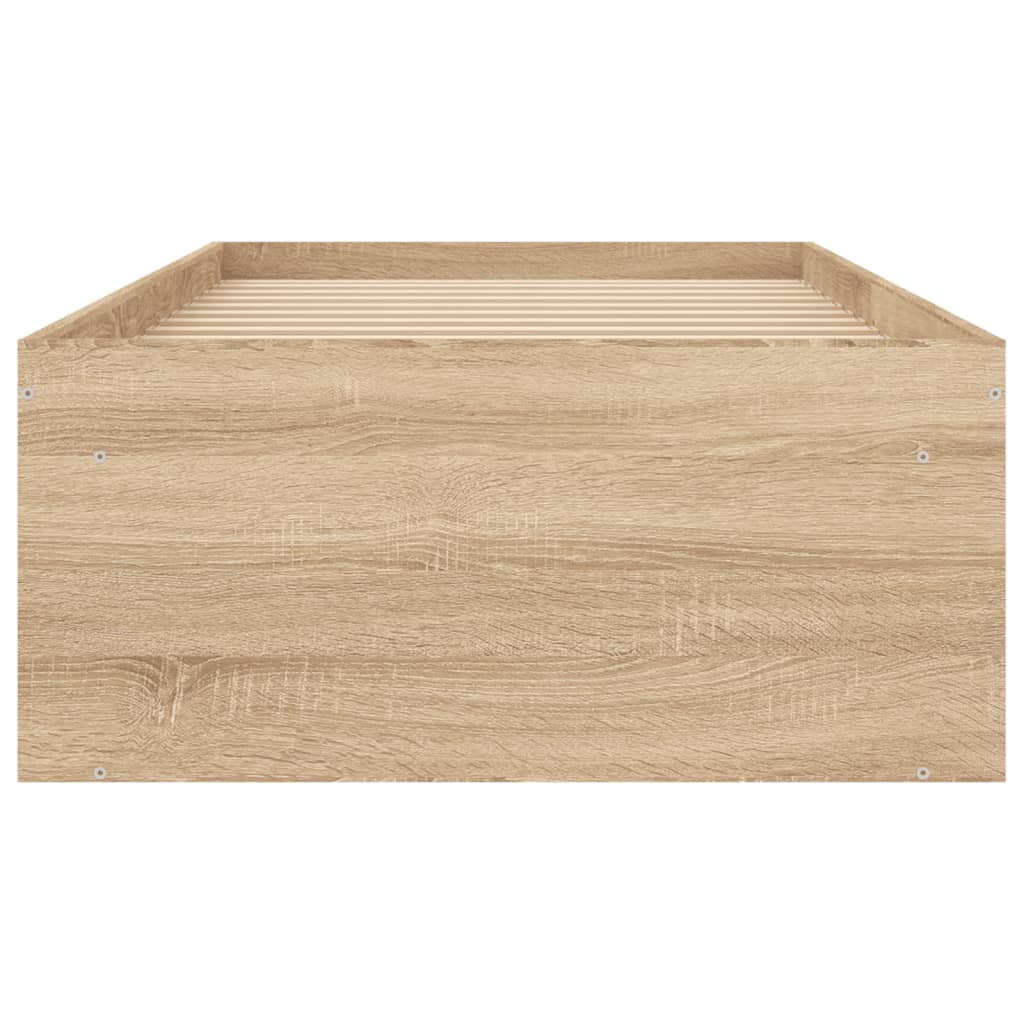 Bedframe Kleurig Small Single 75 x 190 cm Sonoma eiken