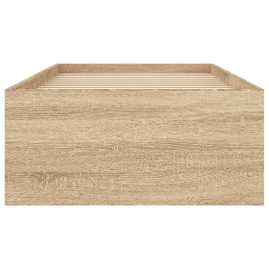 Bedframe Kleurig Small Single 75 x 190 cm Sonoma eiken