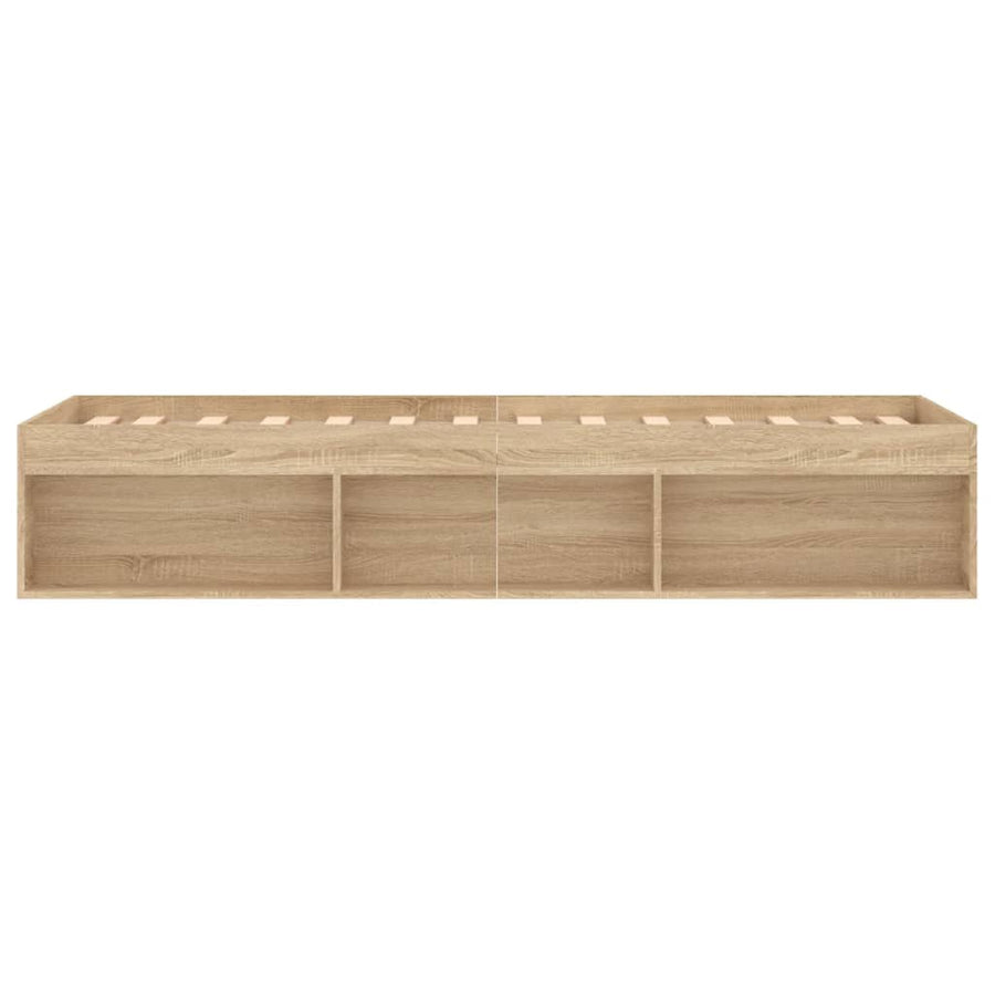 Bedframe Kleurig Small Single 75 x 190 cm Sonoma eiken