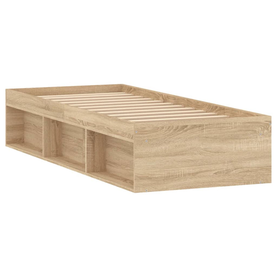 Bedframe Kleurig Small Single 75 x 190 cm Sonoma eiken