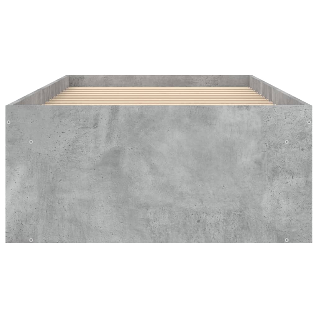 Bedframe Small Single 75 x 190 cm Betongrijs