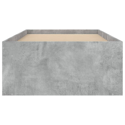 Bedframe Small Single 75 x 190 cm Betongrijs