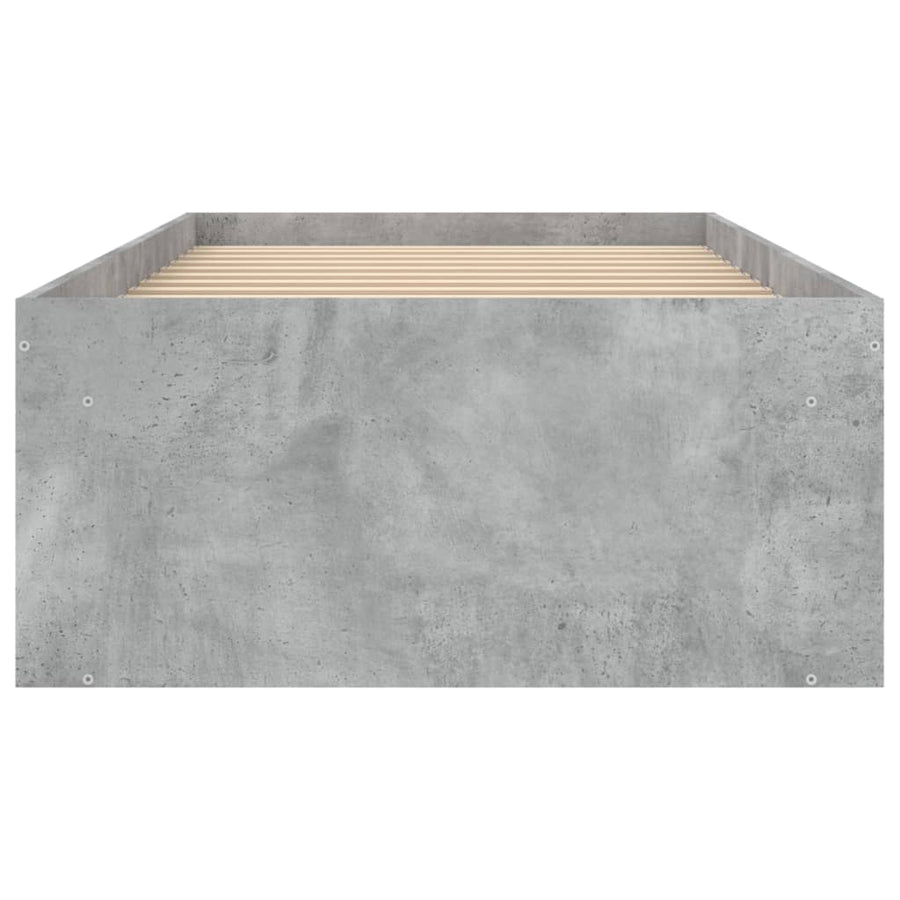 Bedframe Small Single 75 x 190 cm Betongrijs