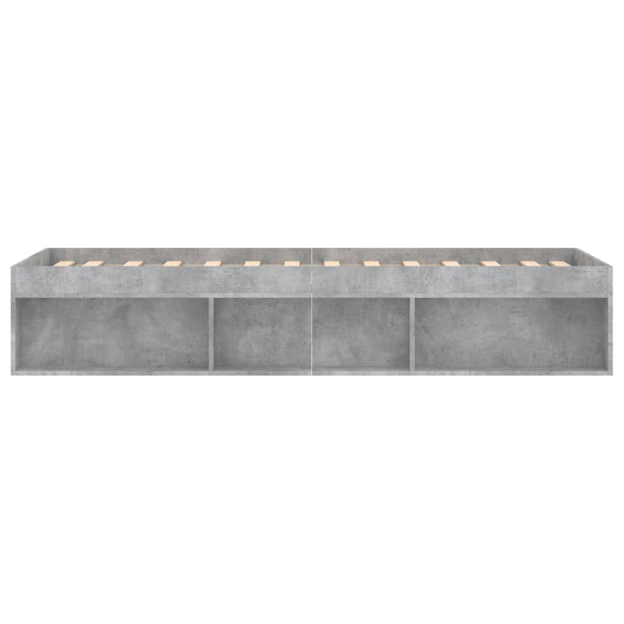 Bedframe Small Single 75 x 190 cm Betongrijs