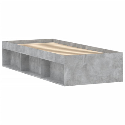 Bedframe Small Single 75 x 190 cm Betongrijs