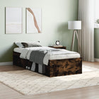 Smoked oak bed frame 75x190 cm