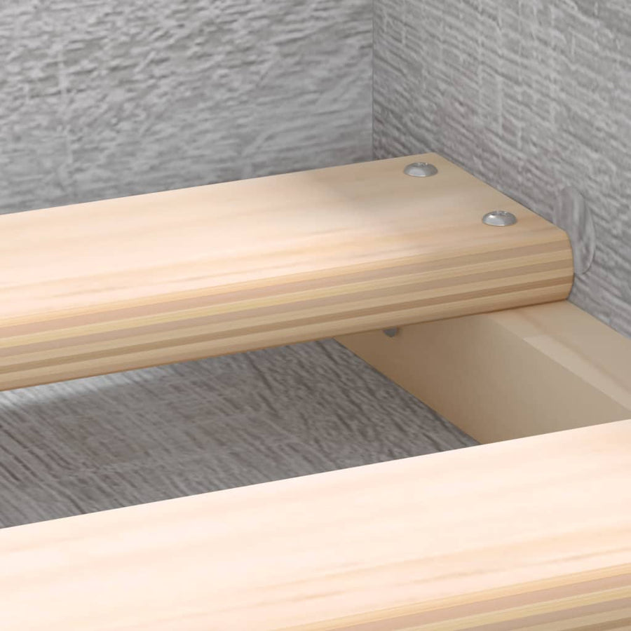 Bedframe Eikenkleurig 75 x 190 cm Grijs sonoma