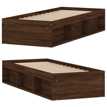 Bedframe Ig 75 x 190 cm bruin eikenkleur