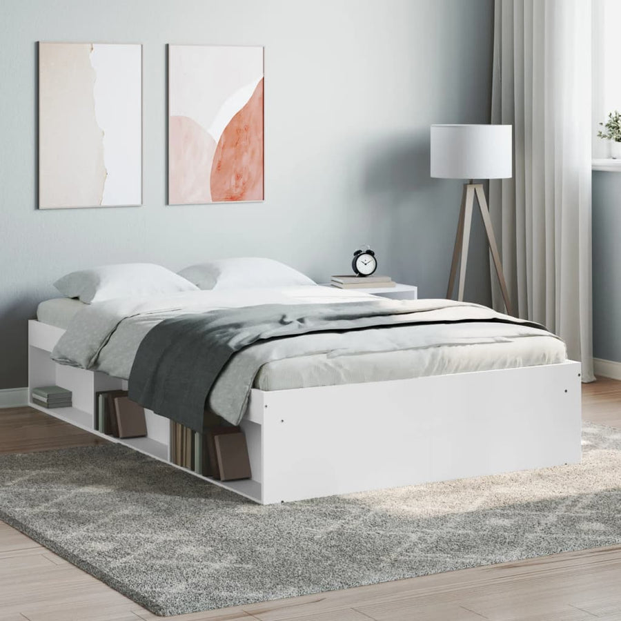 Bedframe 120 x 200 cm Wit