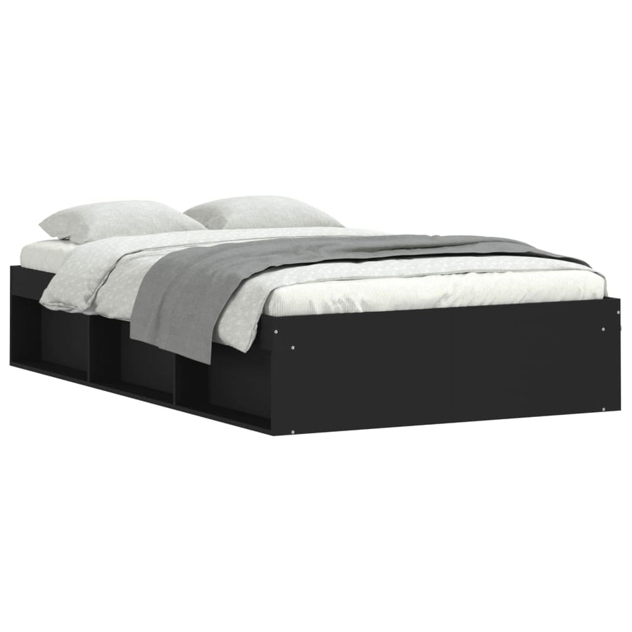 Bedframe 120 x 200 cm Zwart