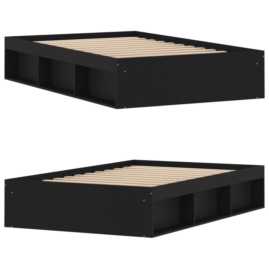 Bedframe 120 x 200 cm Zwart
