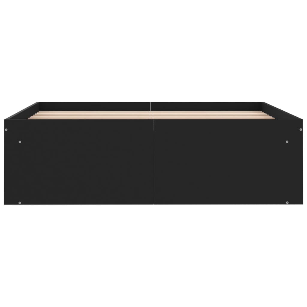 Bedframe 120 x 200 cm Zwart