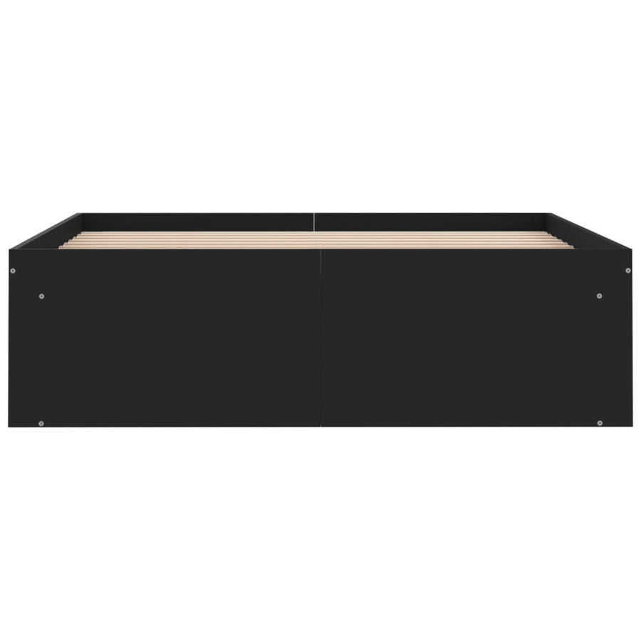 Bedframe 120 x 200 cm Zwart