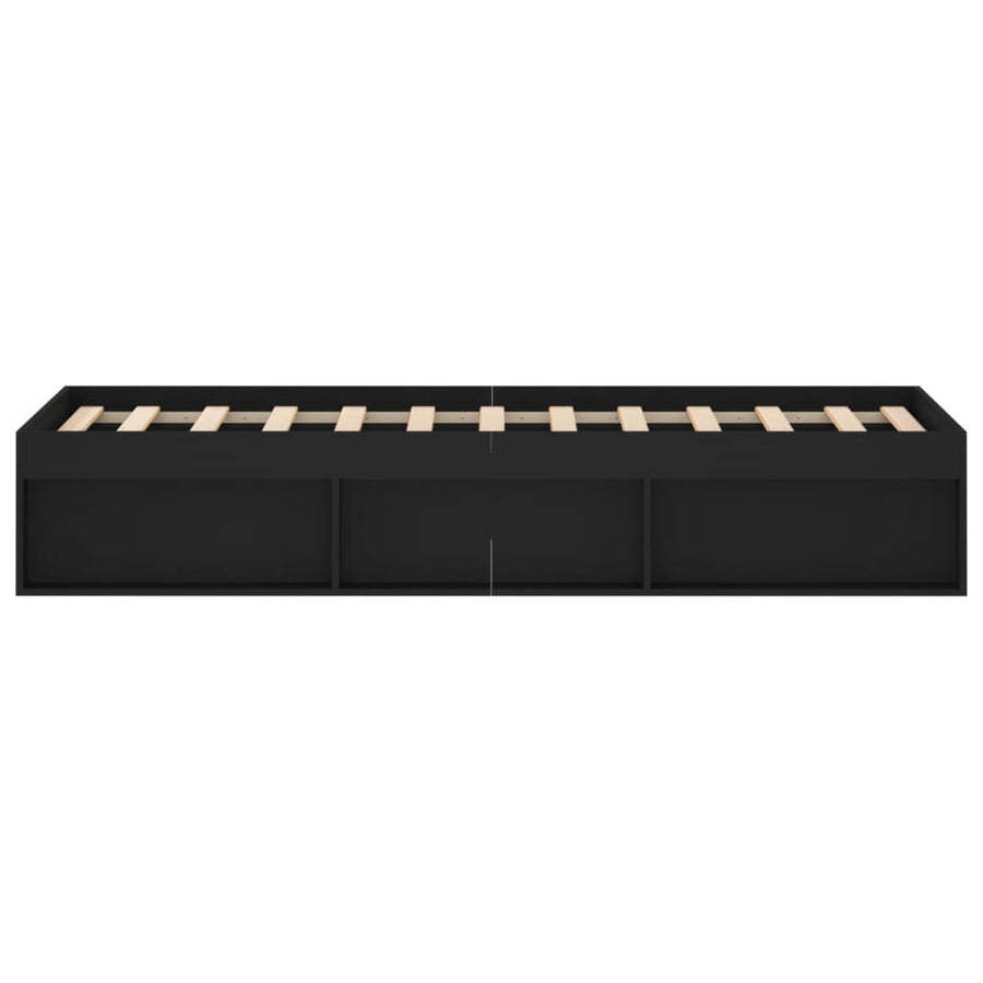 Bedframe 120 x 200 cm Zwart