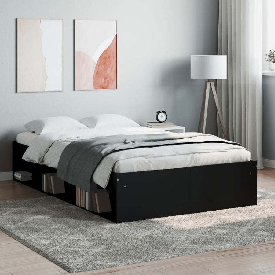 Bedframe 120 x 200 cm Zwart