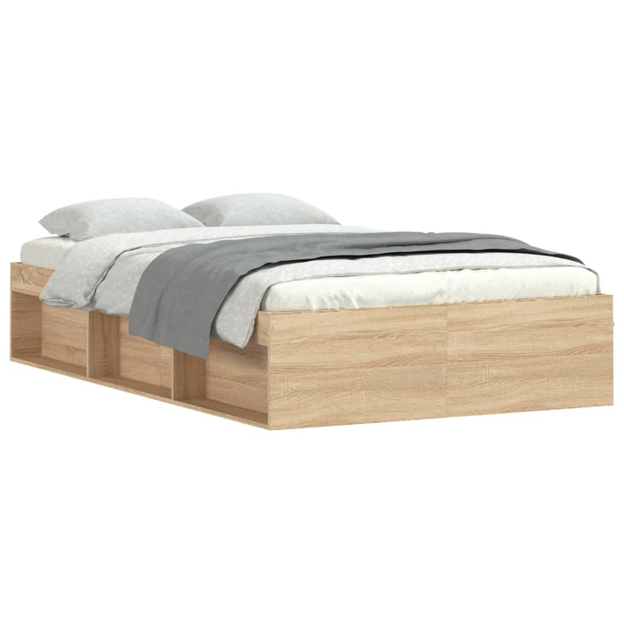 Bedframe Kleurig 120 x 200 cm Sonoma eiken