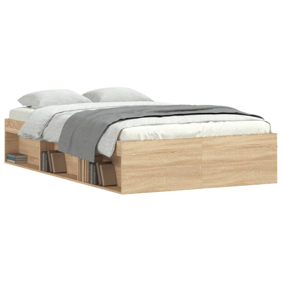 Bedframe Kleurig 120 x 200 cm Sonoma eiken