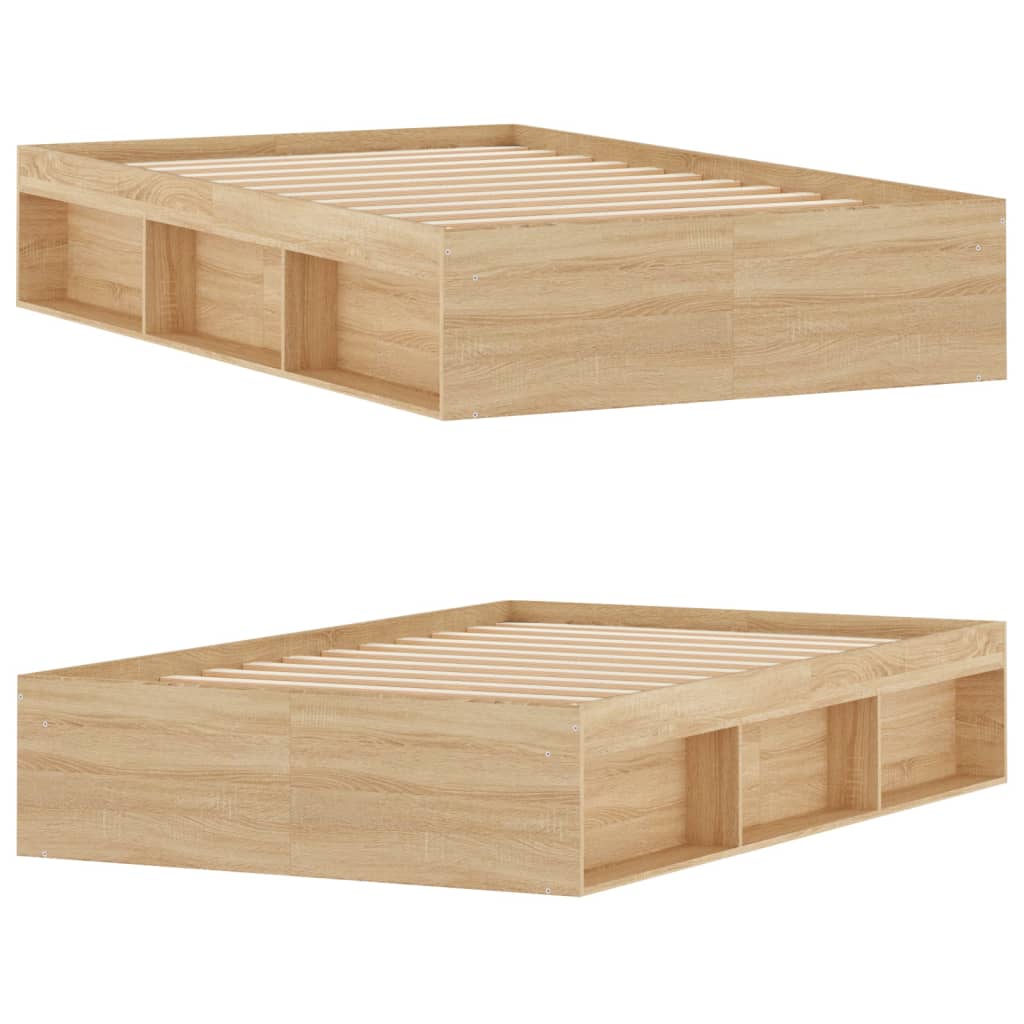 Bedframe Kleurig 120 x 200 cm Sonoma eiken