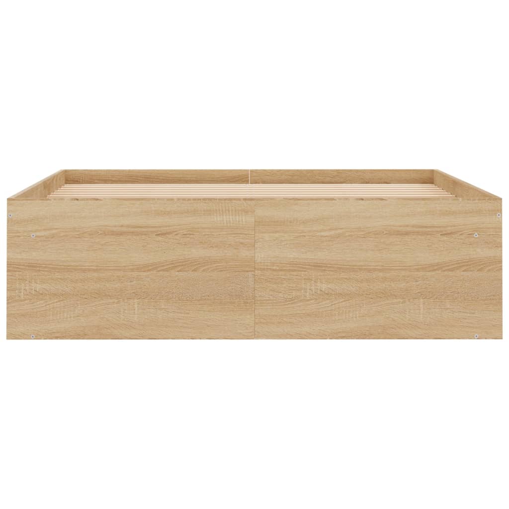 Bedframe Kleurig 120 x 200 cm Sonoma eiken