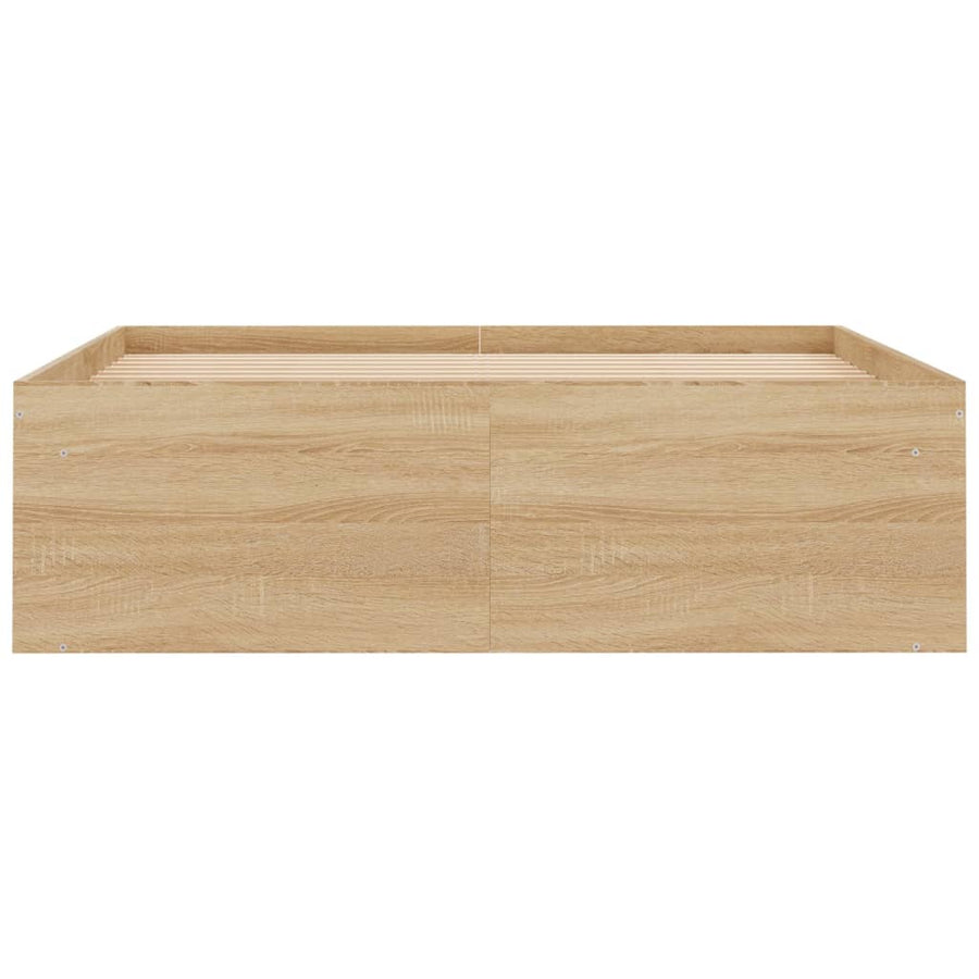Bedframe Kleurig 120 x 200 cm Sonoma eiken