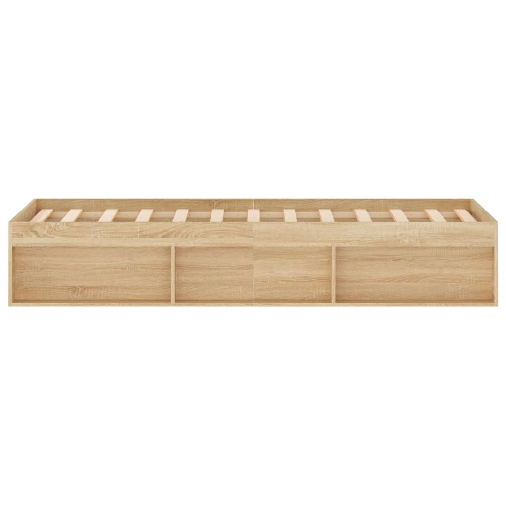 Bedframe Kleurig 120 x 200 cm Sonoma eiken