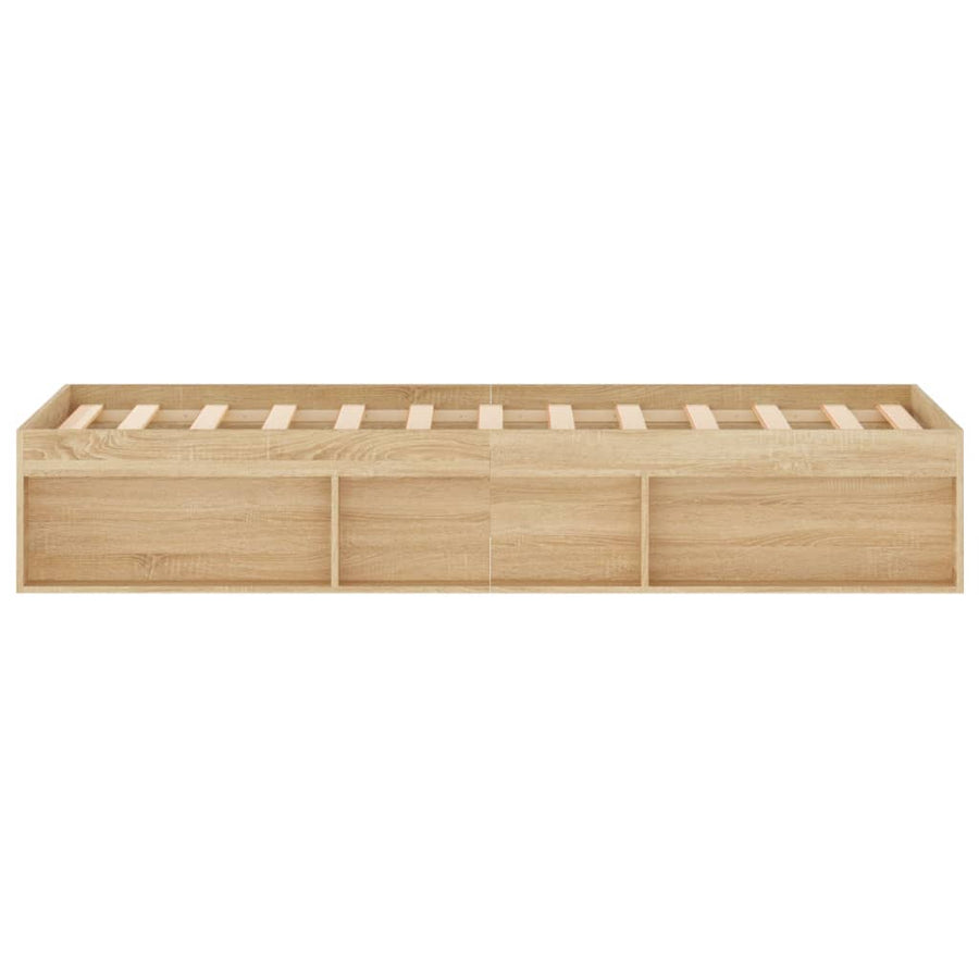 Bedframe Kleurig 120 x 200 cm Sonoma eiken