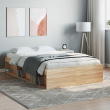 Bedframe Kleurig 120 x 200 cm Sonoma eiken