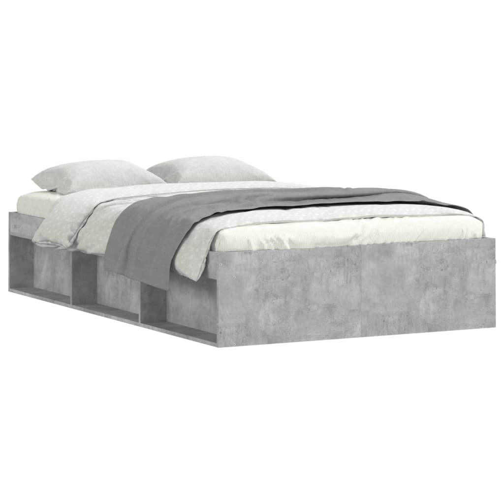 Bedframe 120 x 200 cm Betongrijs