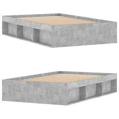 Bedframe 120 x 200 cm Betongrijs