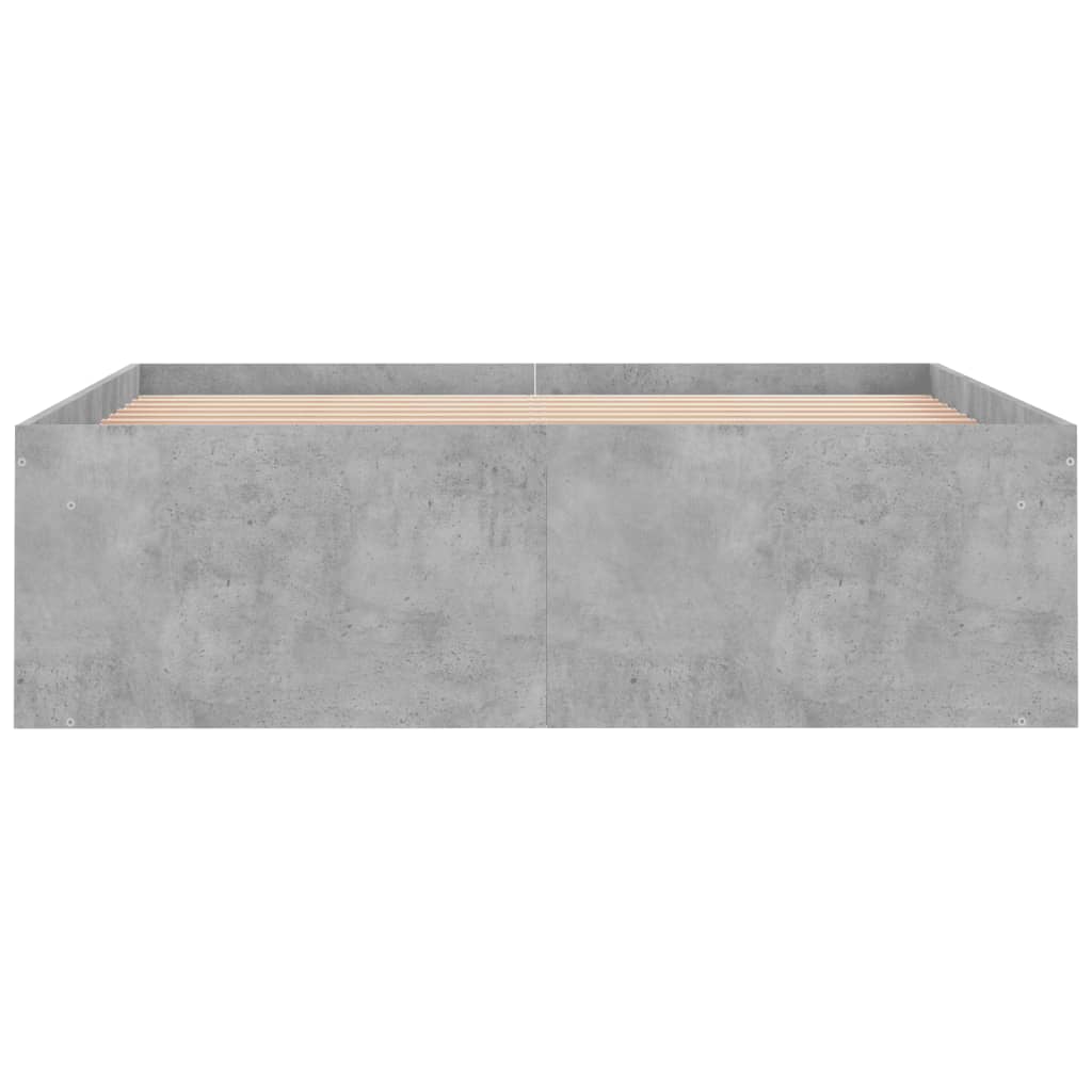 Bedframe 120 x 200 cm Betongrijs
