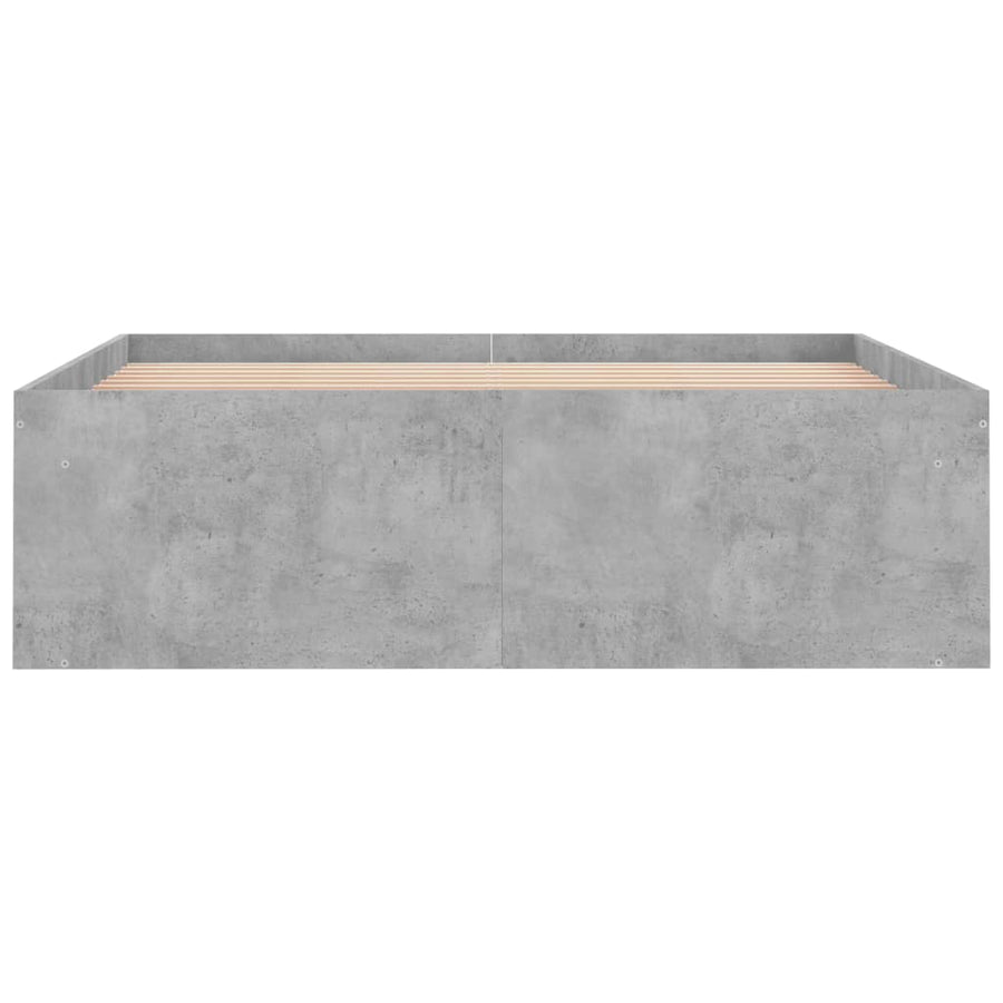 Bedframe 120 x 200 cm Betongrijs
