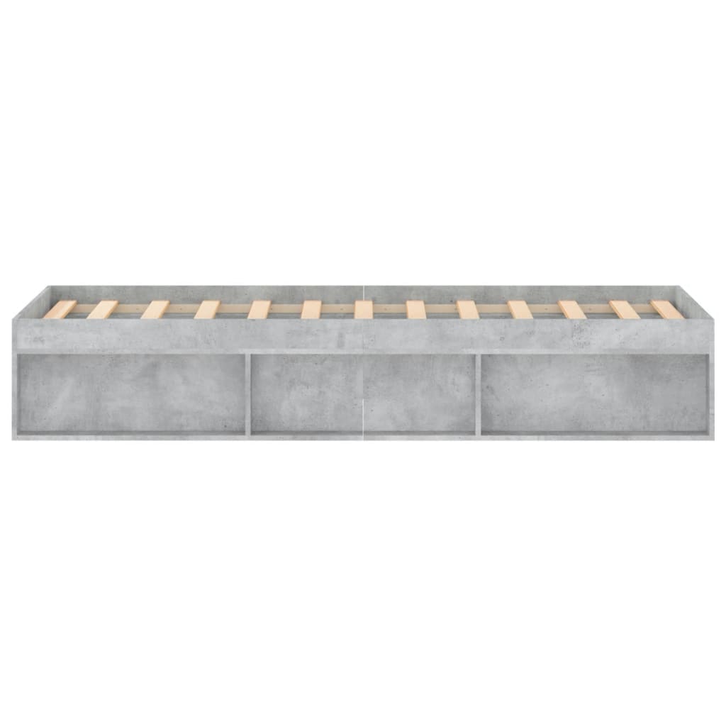 Bedframe 120 x 200 cm Betongrijs