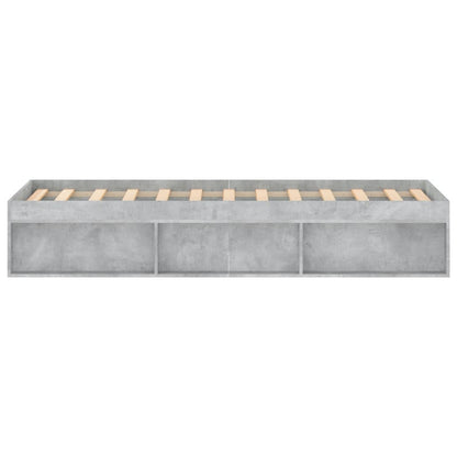 Bedframe 120 x 200 cm Betongrijs