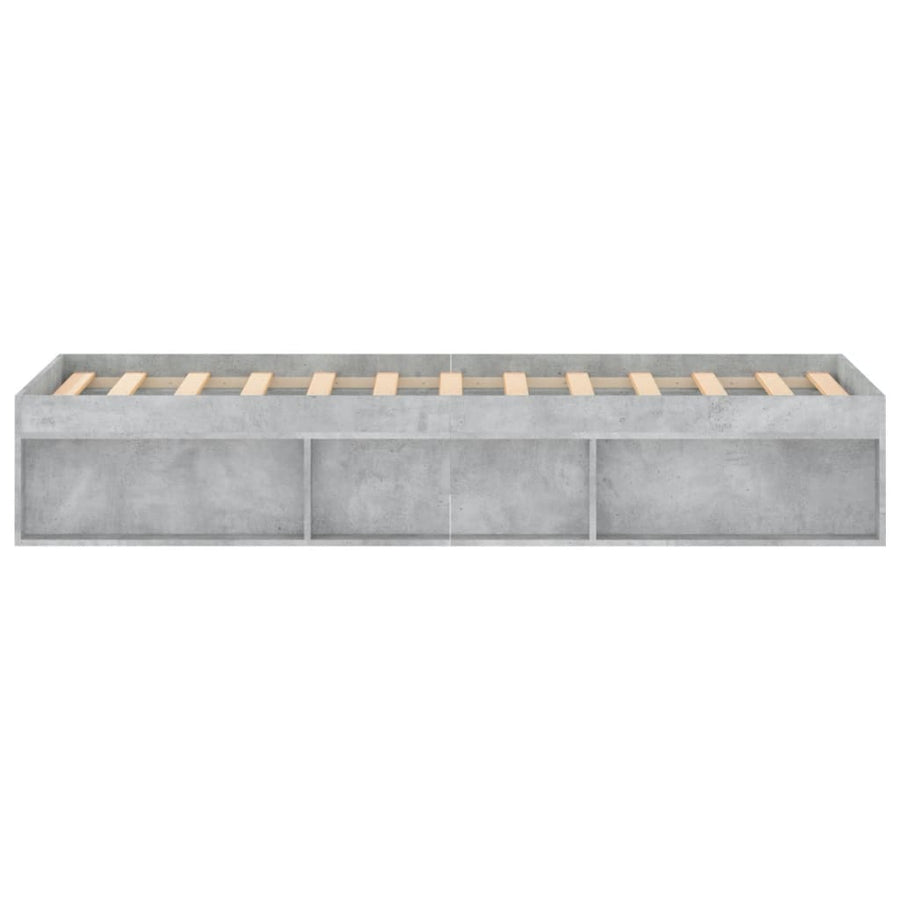 Bedframe 120 x 200 cm Betongrijs