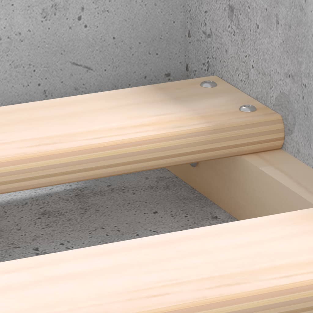 Bedframe 120 x 200 cm Betongrijs