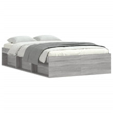 Bedframe Eikenkleurig 120 x 200 cm Grijs sonoma