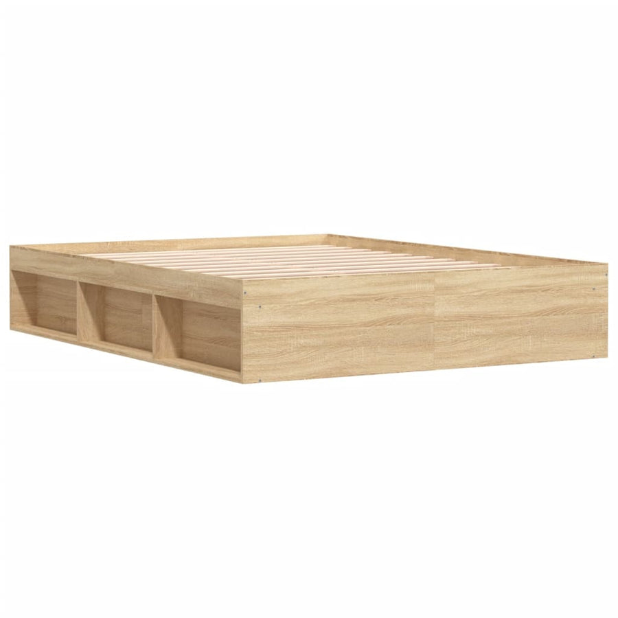 Bedframe Kleurig 140 x 200 cm Sonoma eiken