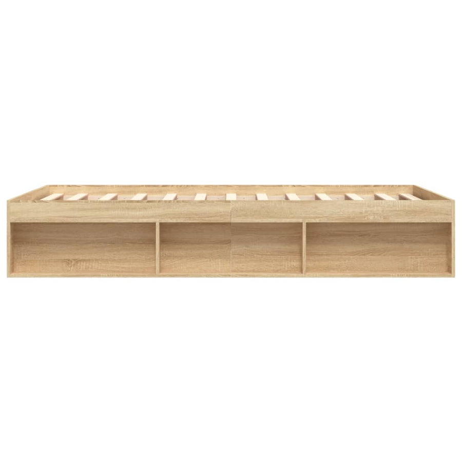 Bedframe Kleurig 140 x 200 cm Sonoma eiken