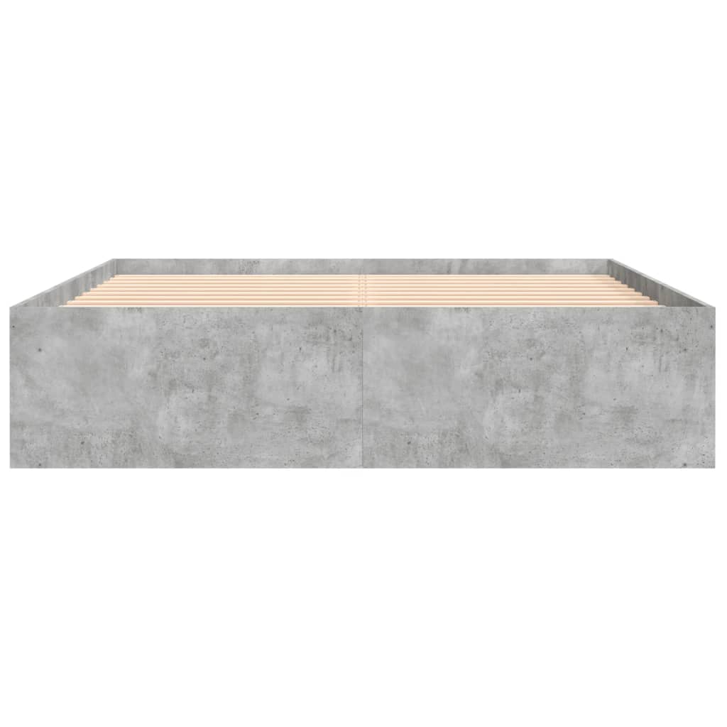 Bedframe 140 x 200 cm Betongrijs