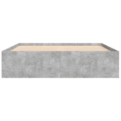 Bedframe 140 x 200 cm Betongrijs