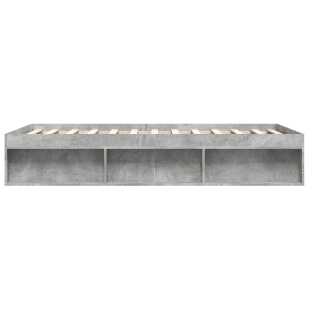 Bedframe 140 x 200 cm Betongrijs