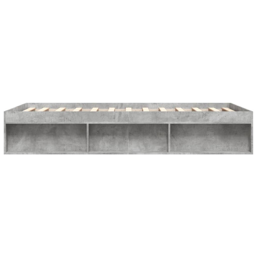 Bedframe 140 x 200 cm Betongrijs