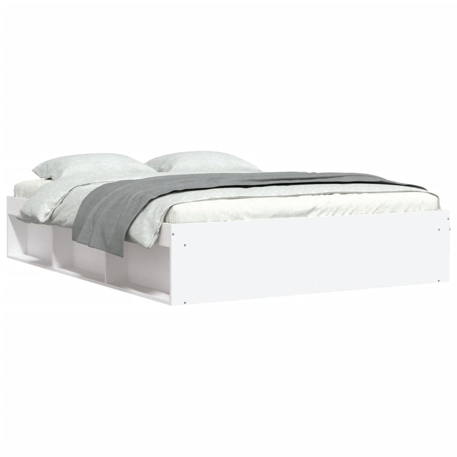 Bedframe King Size 150 x 200 cm Wit