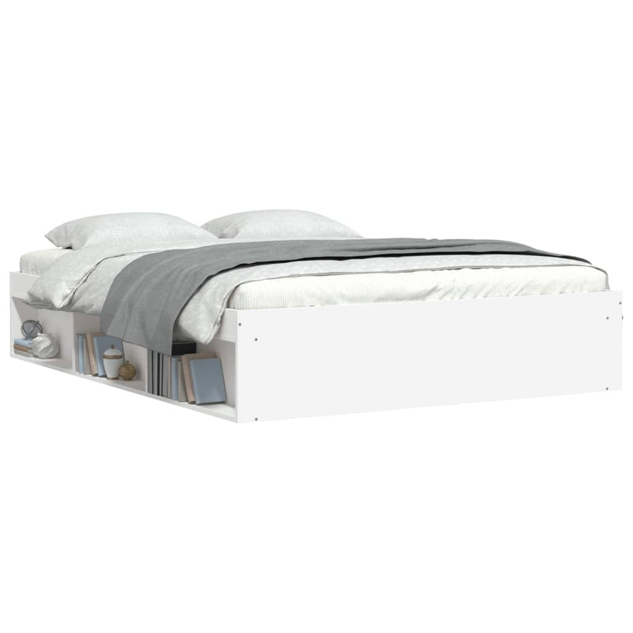 Bedframe King Size 150 x 200 cm Wit